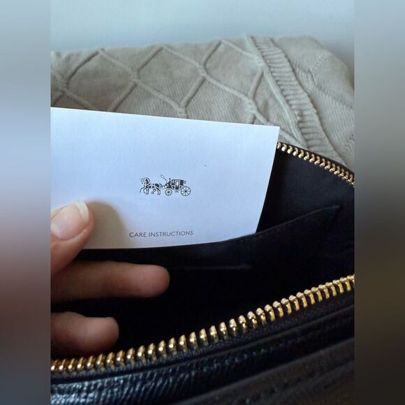 Coach Serena Satchel Crossbody Bag Top Handle Saffiano Leather Black 1589 Small - Picture 13 of 16